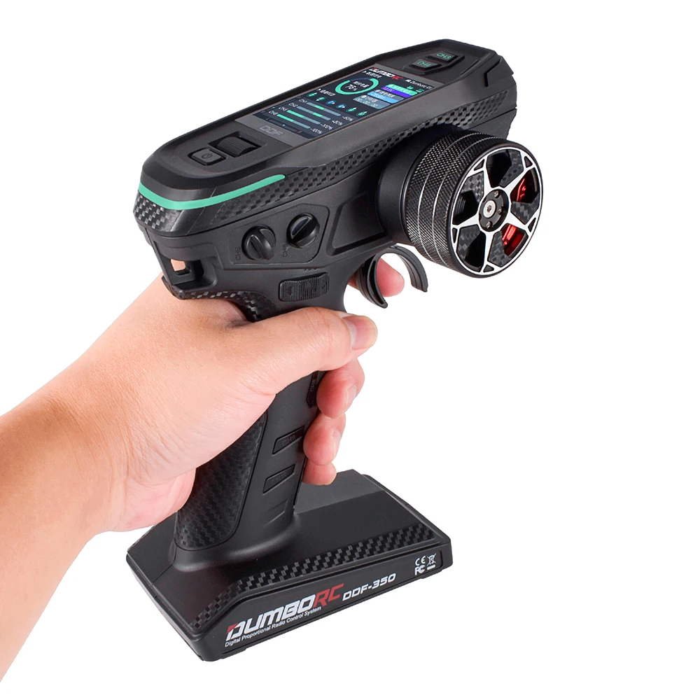 DUMBORC DDF-350 Zender met Ontvanger 2.4G 10CH Digitale Radio Afstandsbediening voor RC Auto Boot Tank LCD FHSS Systeem