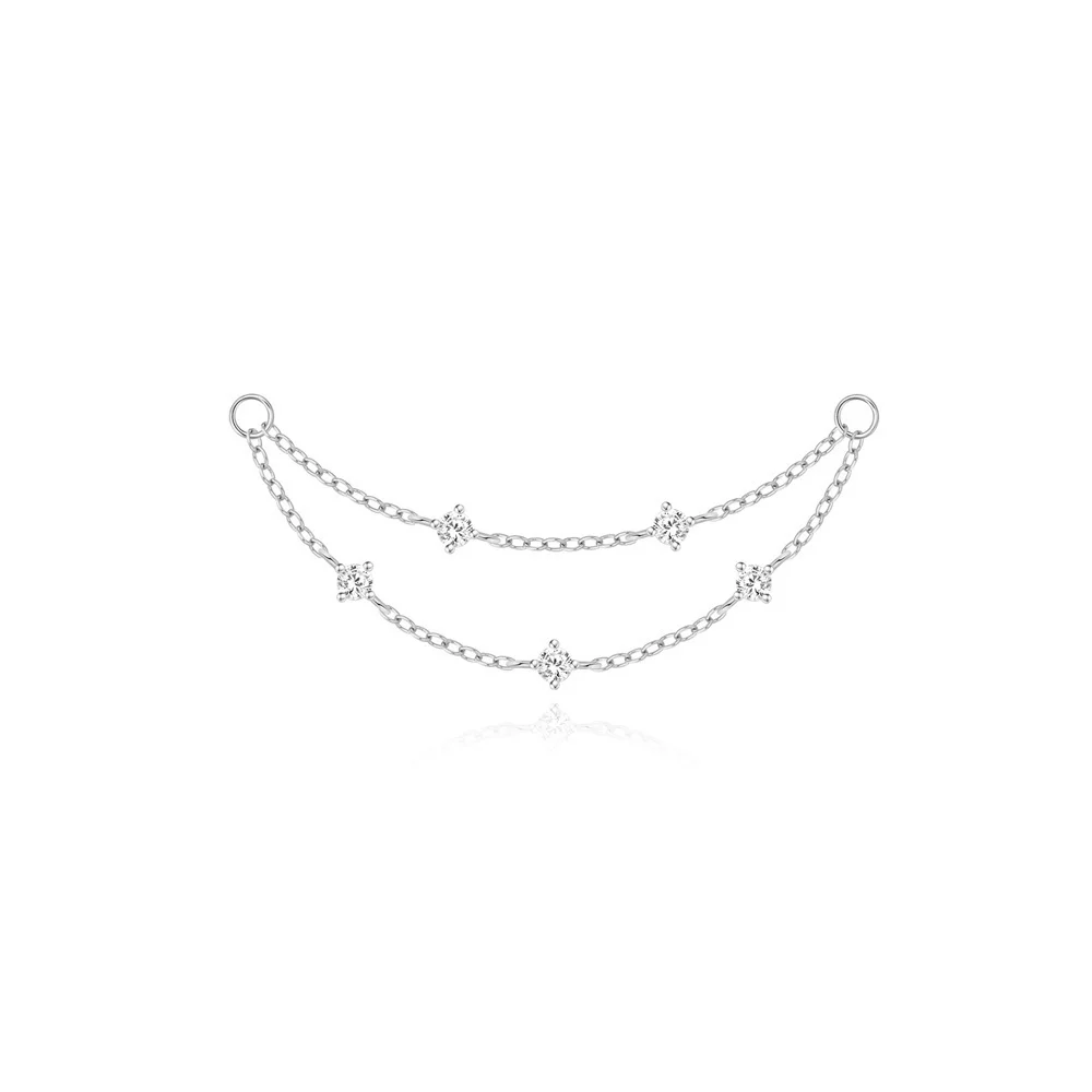 CANNER 1PC 925 Sterling Silver Y2k Chain Tassel Star Charm DIY Accessories Jewelry Earring Bracelet Necklace Accessories Gift