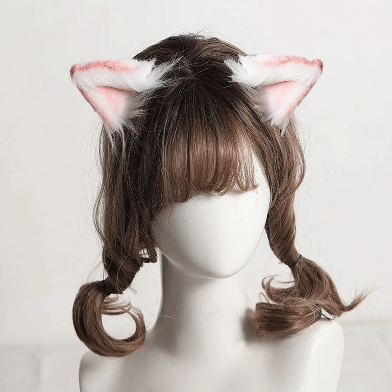 Original hand-made Headband Lolita Headwear cat ear gothic wind cosplay beast ear hairpin Hair Accessaries