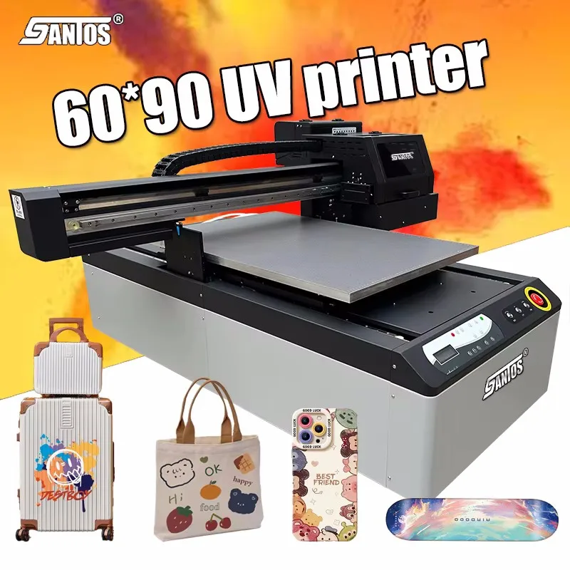 Affordable A1 desktop UV printer 6090 high quality Hoson board dual xp600 heads for glass pen wood