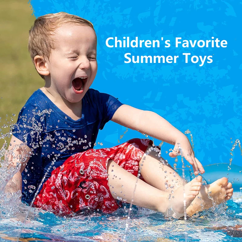 어린이 야외 재미있는 스프링클러 풀 매트 물 스프레이 패드 장난감 잔디밭 놀이 어린이용 풍선 원형 물놀이 게임