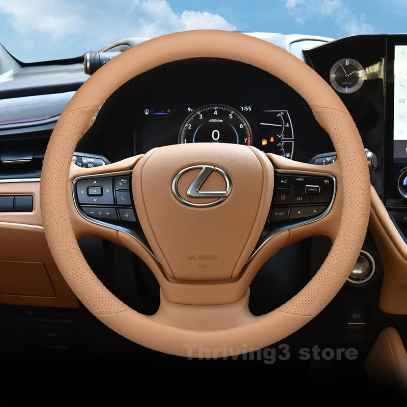 

Leather Car Steering Wheel Cover For LEXUS NX200T NX250 NX300h ES350 ES300h RX350 RX450h Series Auto interior Accessories 2025
