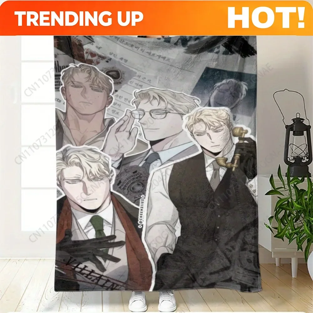 Custom One Animated Manhwa Caesar High-Definition Printed Blanket, Soft And Comfortable Throw For Travel, Sofa, Bed, Office, And