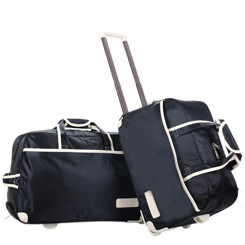

High Quality Suitcase Nylon Trolley Case Handbag Totes Rolling Luggage Multifunctional Large Capacity Boarding Box