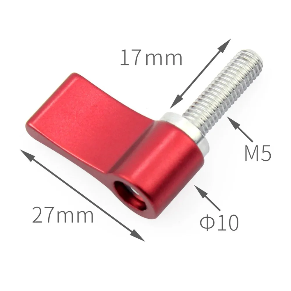 7-förmige Griffschraube aus Aluminiumlegierung, M4 / M5 / M6, verstellbare enge Verriegelungsschrauben für Action-Kameras, DSLR-Fotostudio-Zubehör – Detail 13