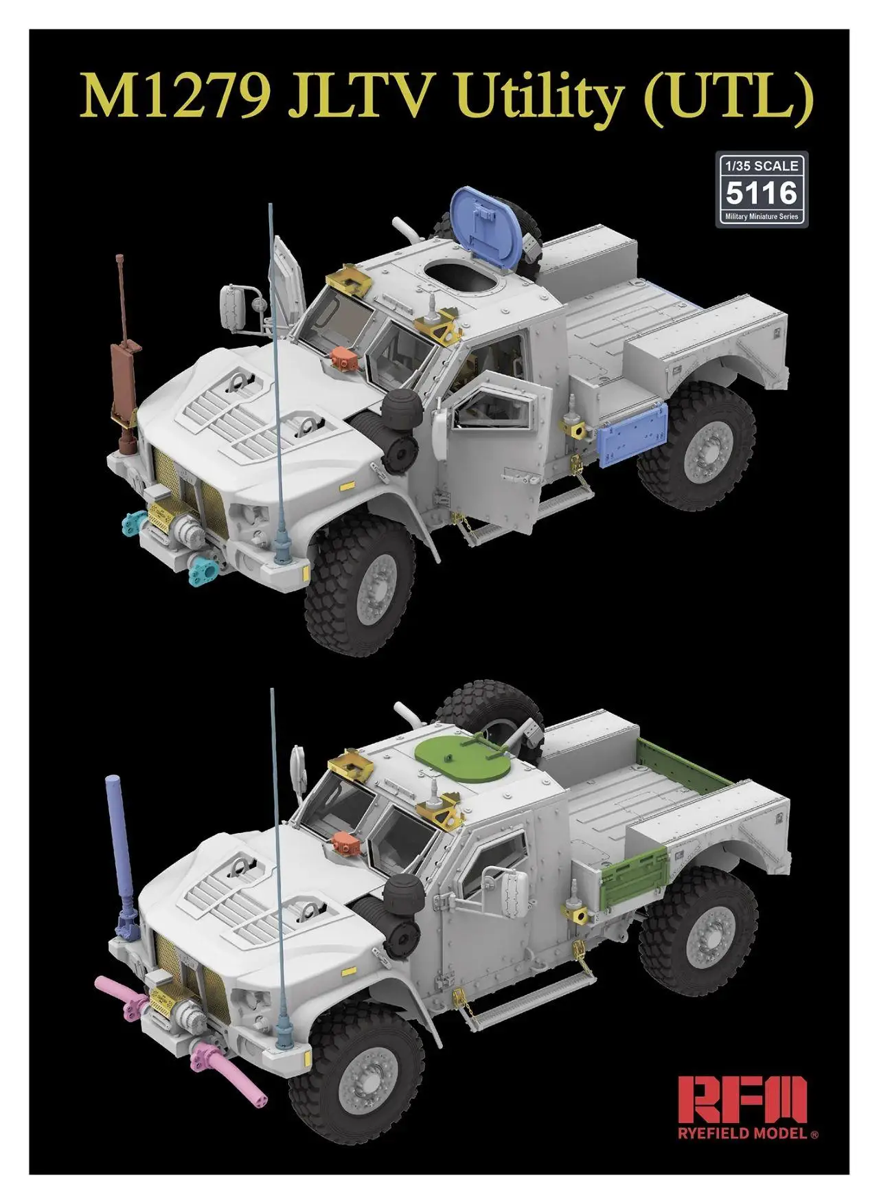 RYEFIELD 5116 1/35 America M1279 JLTV Utility Lightning Protection Vehicle UTL