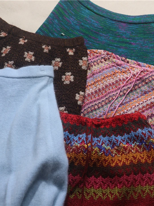 Vintage Handmade Japanese Woolen Straight Cut Bodycon Umbrella Skirt Ethnic Art Style Casual mid Waist A-Line Skirt