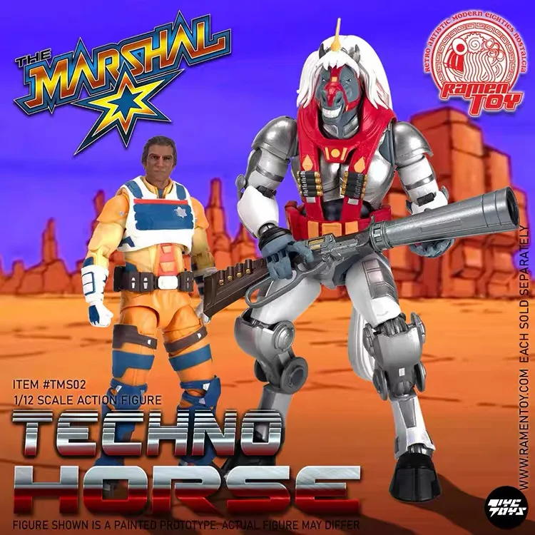 【In Stock】RAMEN TMS02 TOY Bresta Sheriff Techno Horse 1/12 Action Figure view 6