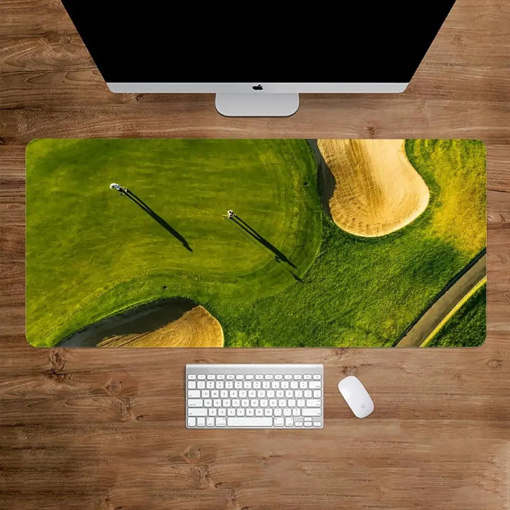 Golf Courses Green Gaming Mats Large Mousepad Laptop Accessories Desk Interior Desk Mats Keyboard Mat Rug Mouse Mat Mouse Carpet