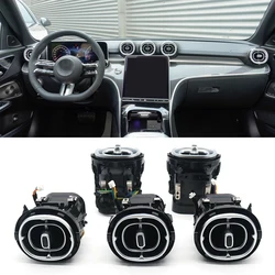 Car Accessorie LED Dashboard AC Air Condition Vent Outlet Nozzle 64 Color For Mercedes Benz C Class W206 GLC Class X254