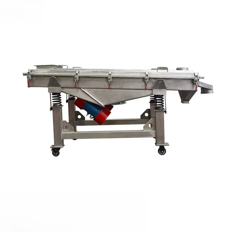 Linear Vibrating Separation Screen Stainless Linear Vibrator Sieve Machine Vibrating Sieve for Grain