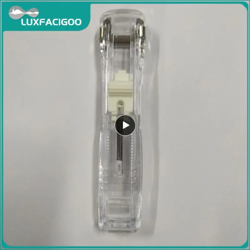 Paper Pusher Set Push Paper Clip Portable Clip Stapler Backup Clamping File Folder Fast Clam Clip Dispenser Hand Clamp Stapler