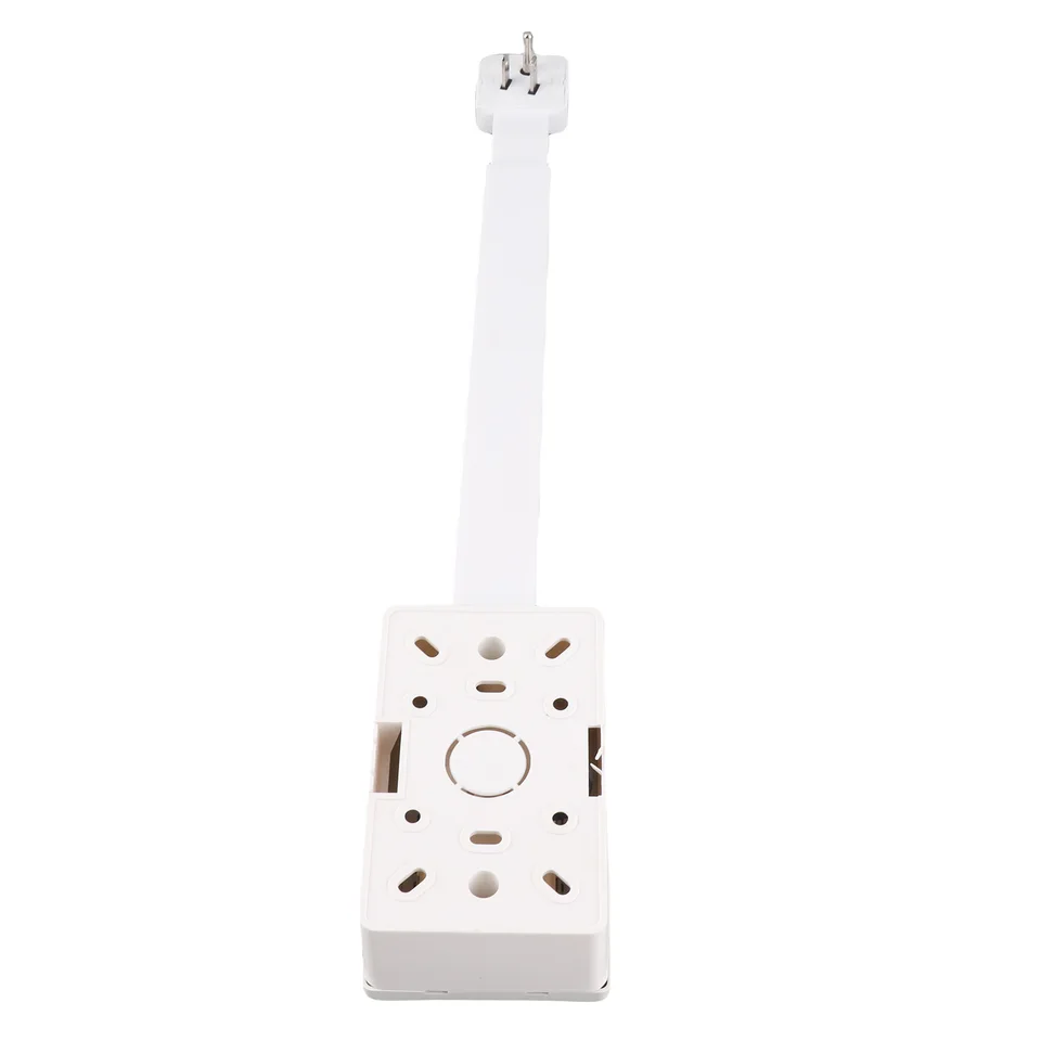 Denash Electrical Outlet Extender – 3 Prong Power Stick, 22-34 Inch Extendable With 180° Rotating Base, US Plug