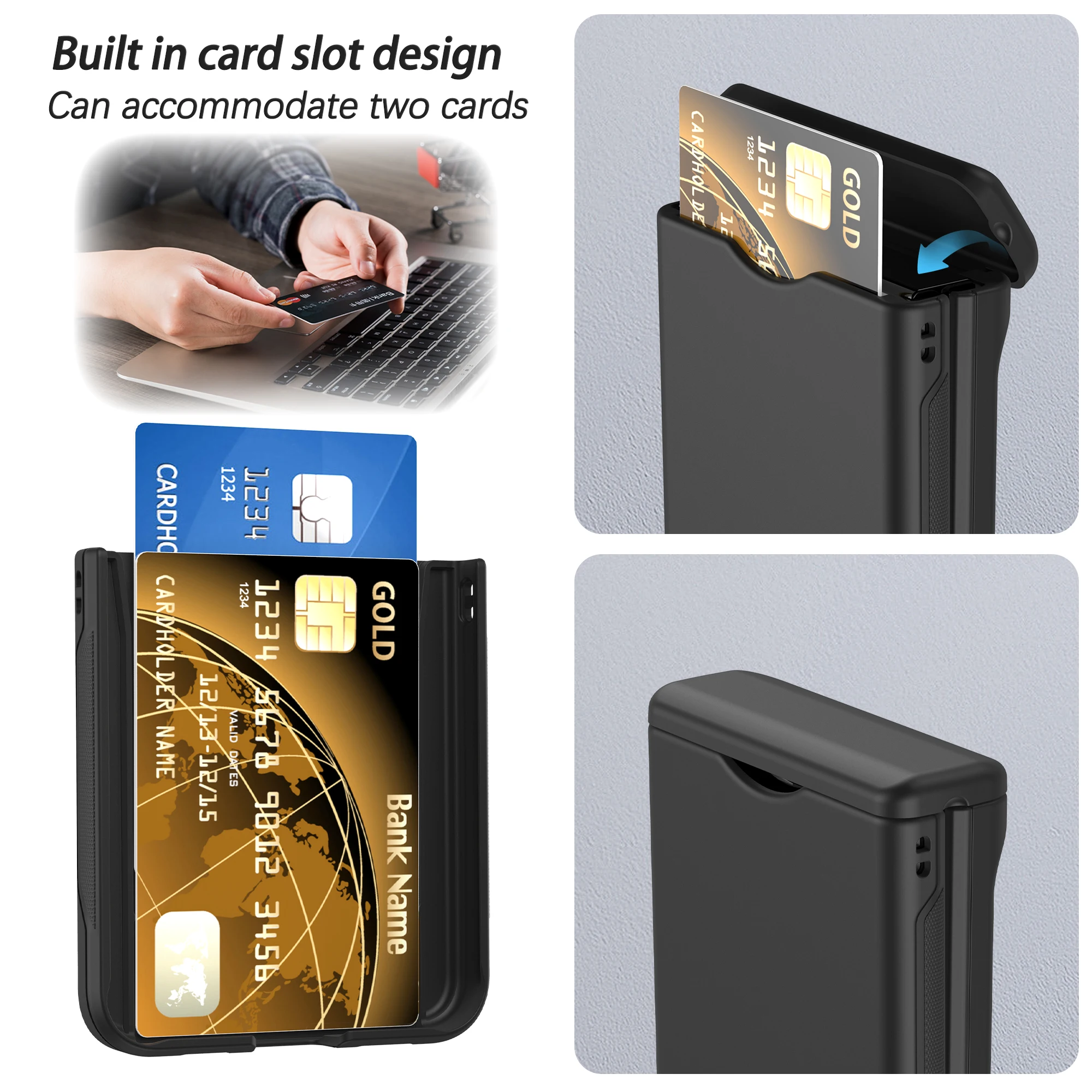 for Samsung z flip 4 3 5 6 flip5 flip6 Hinge Protective Bag Case for Samsung Galaxy Z Flip 3 4 5G Flip3 Flip4 Card Slot Funda