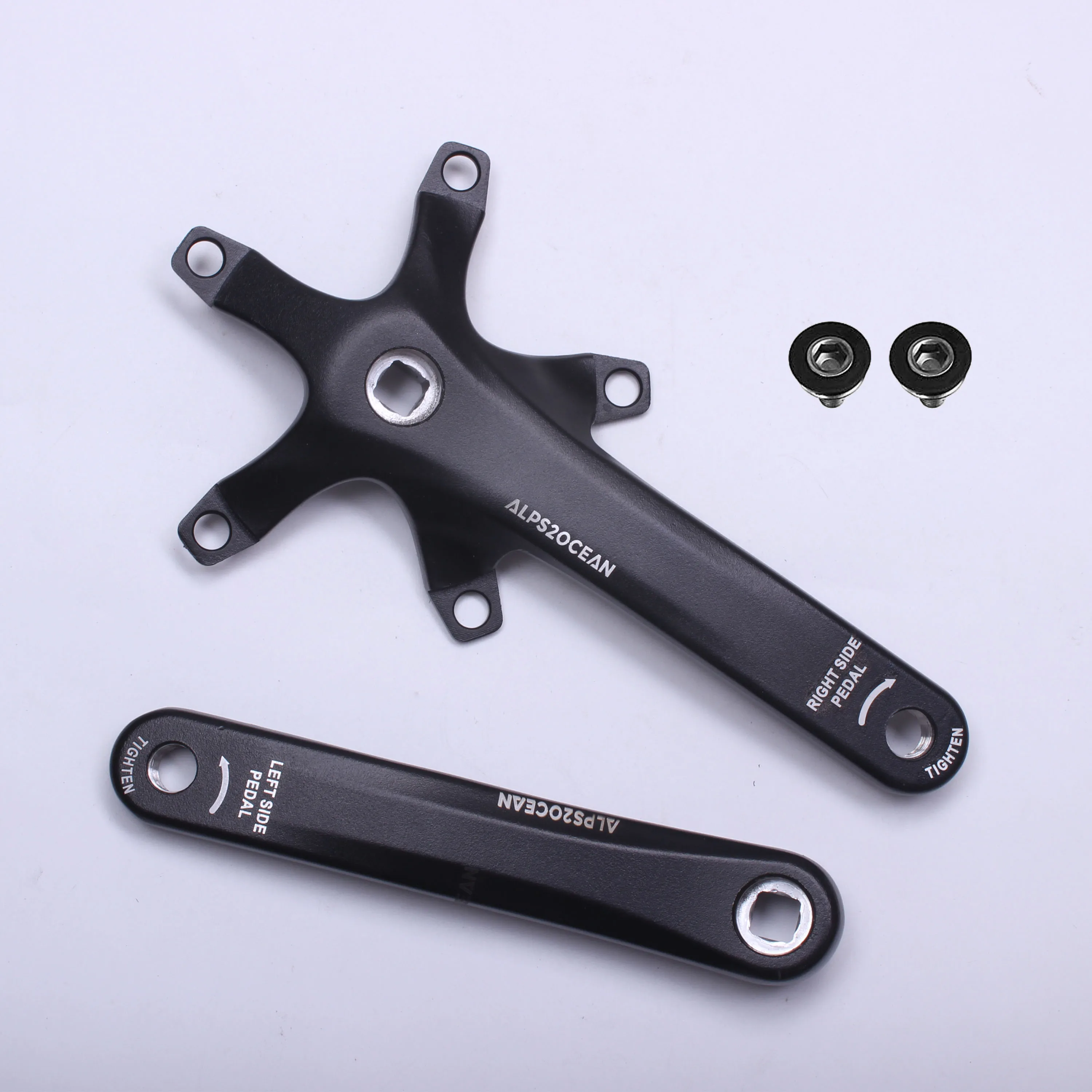 Alps2Ocean 140MM/152MM/160MM/165MM/170MM/175MM BCD 130MM Square Hole Bike Crank Arms for City Bike,Road Bike,Folding Bike,MTB