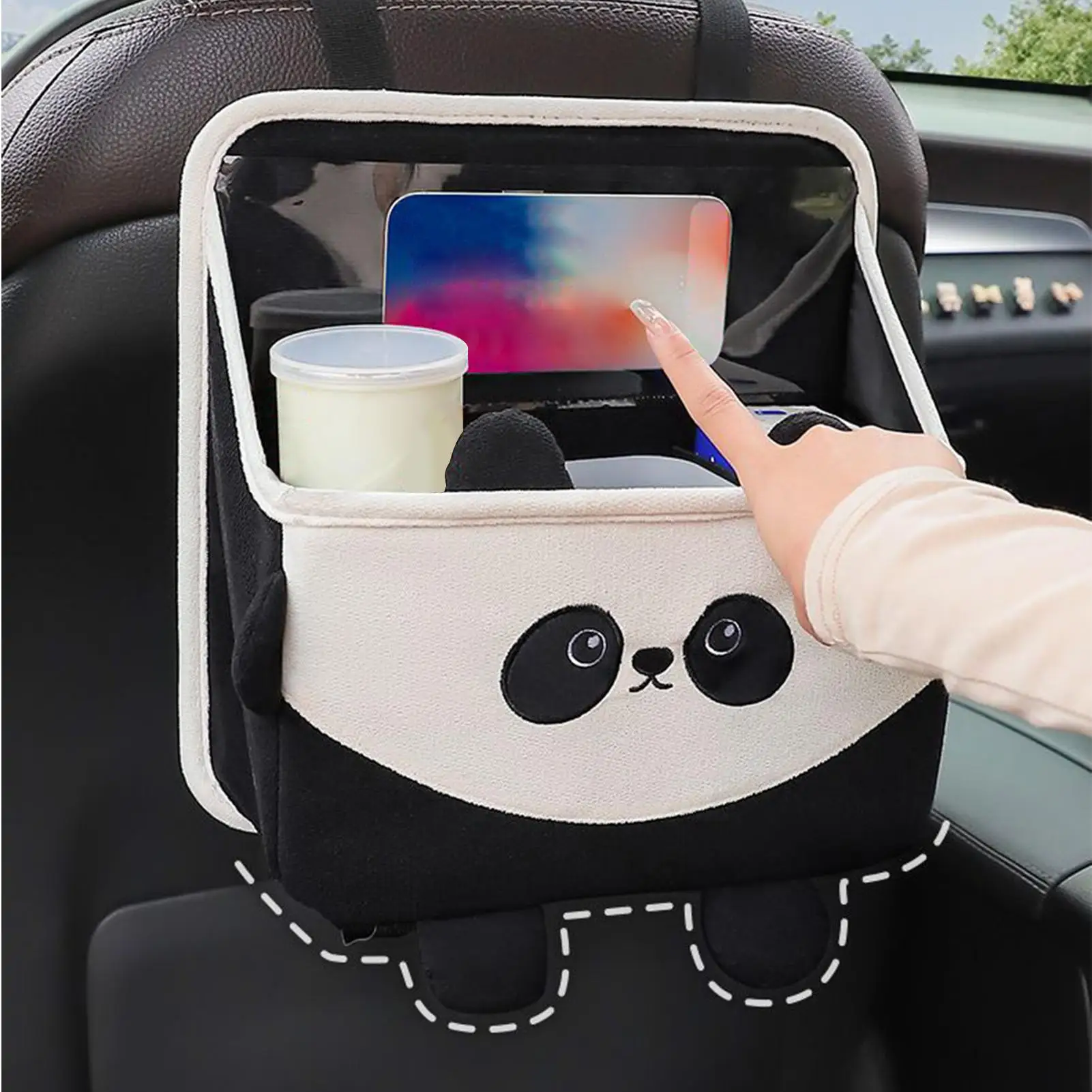 Car Seat Organizer Backseat Multifunctional Storage Bag Box Auto Back Seat Storage Bag For Family Friends Mobile Phones Files