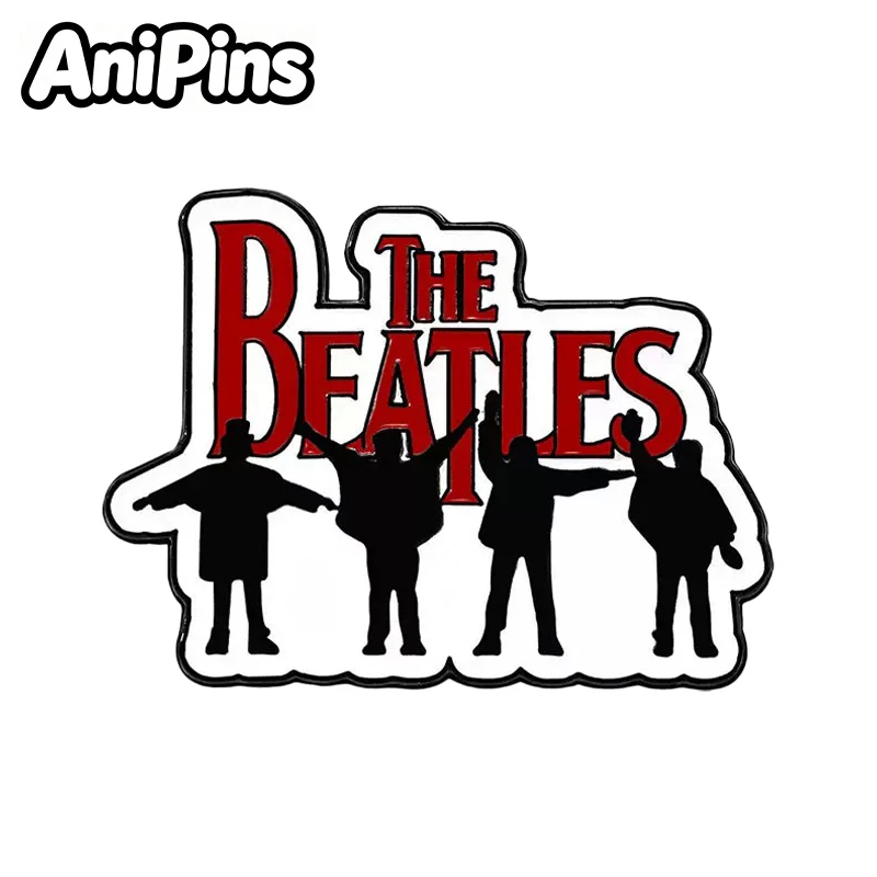 AniPins Music Band Pins 3-design Metal Enamel Brooch Pin For Backpack Clothes Lapel Badge Friends Gifts view 2