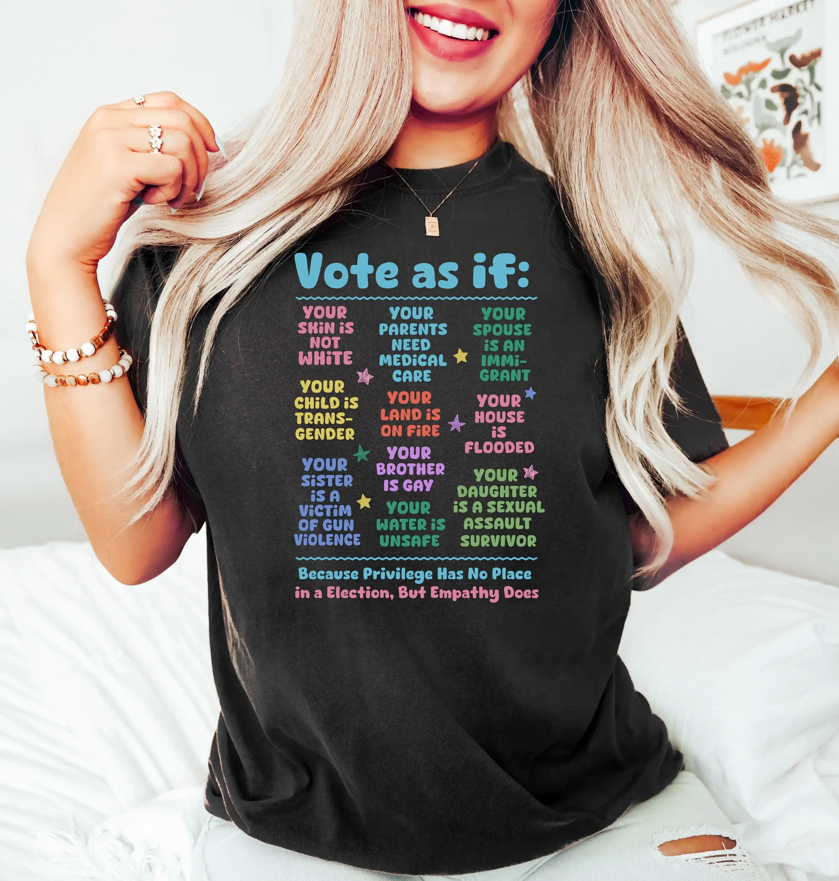 Vote As If T Shirt Register Election Voter Voting Equality Pro Choice Roe v Wade