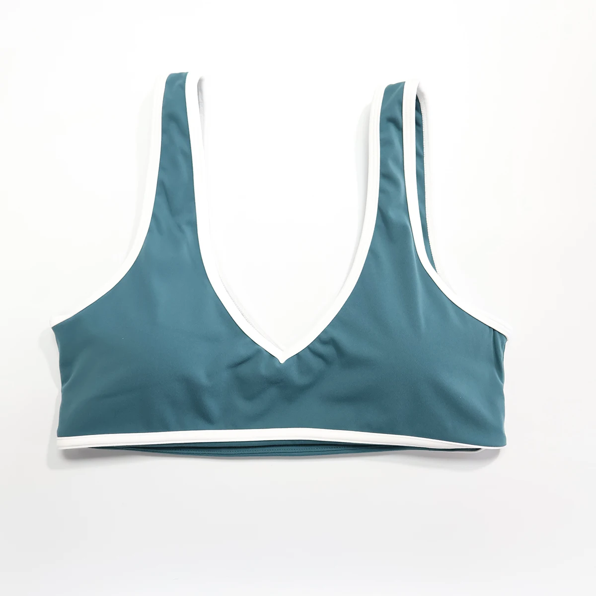 Neuer Sommer Damen V-Ausschnitt Yoga-BH Stoßfester Fitness-Sport-BH für Laufen Outdoor Casual Eng Anliegender Damen-BH – Detail 7