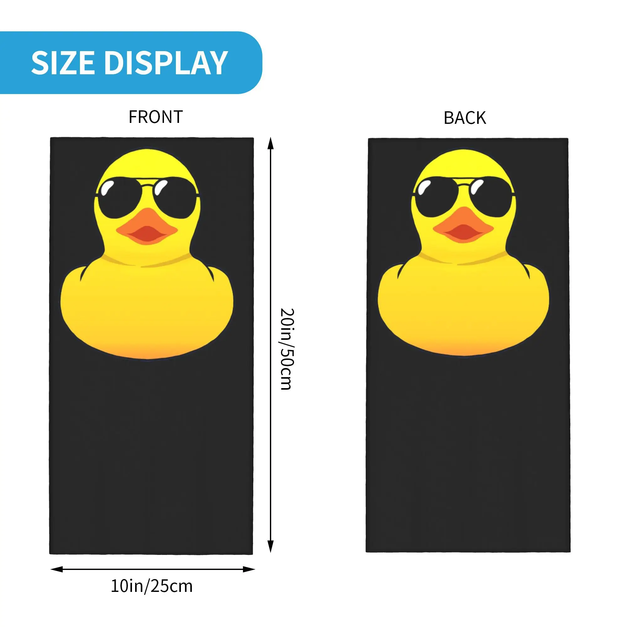 Cool Rubber Duck Bandana Neck Cover Printed Mask Scarf Multi-use Headwear Riding Unisex Adult All Season
