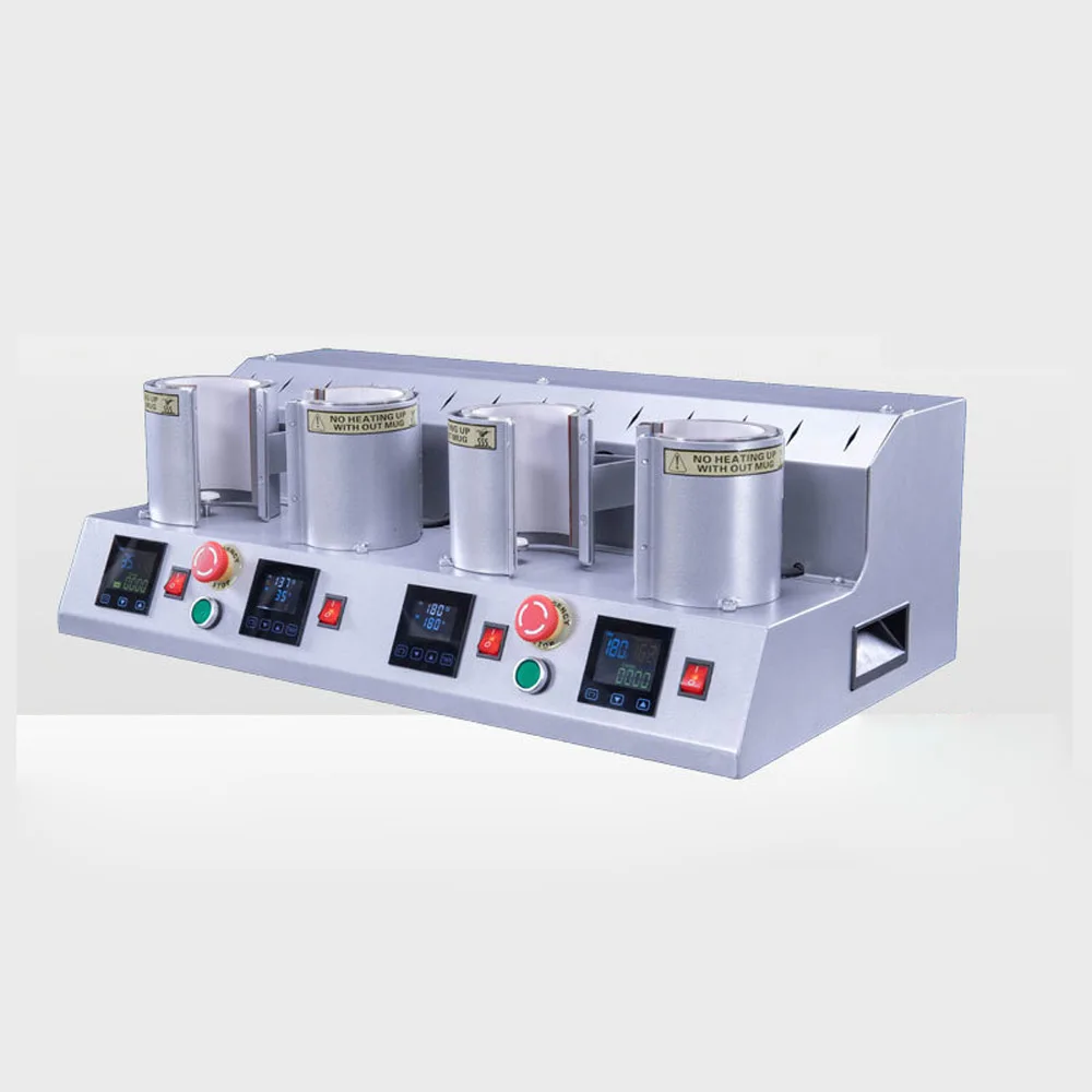  Mug Heat Transfer Equipment;GOOD 2025 1400W LCD Four-station Electric Baking Cup Machine CR1910