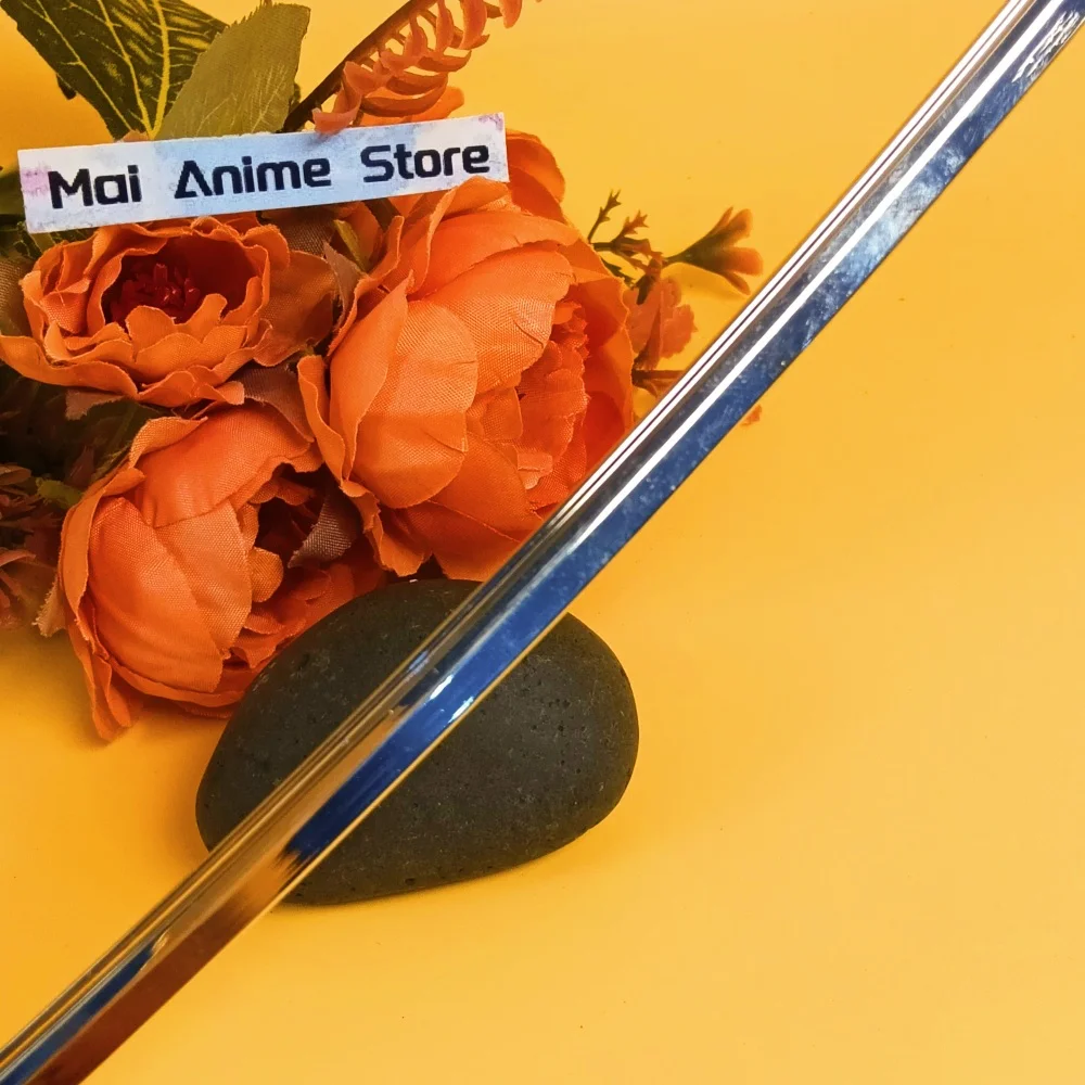 10 pulgadas Anime Bleach Katana tamaño Real Katana Grimmjow espada samurái Sabre Aizen Metal Ninja cuchillo hoja Unsharp juguete para regalo