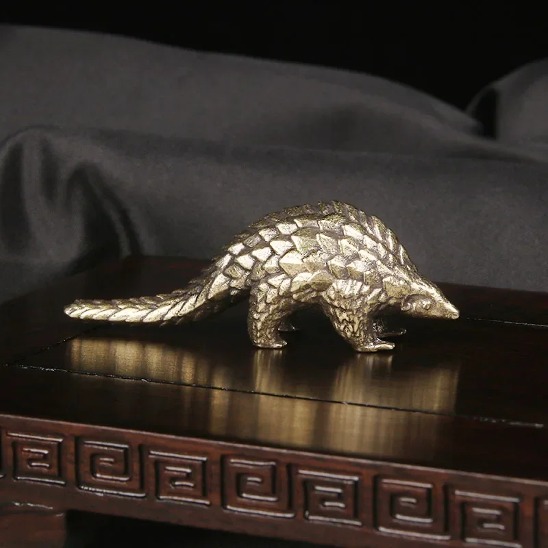 New Brass Pangolin Desktop Ornament Animal Bronze Carving Crafts Retro Cultural And Decorative Bronze Ware