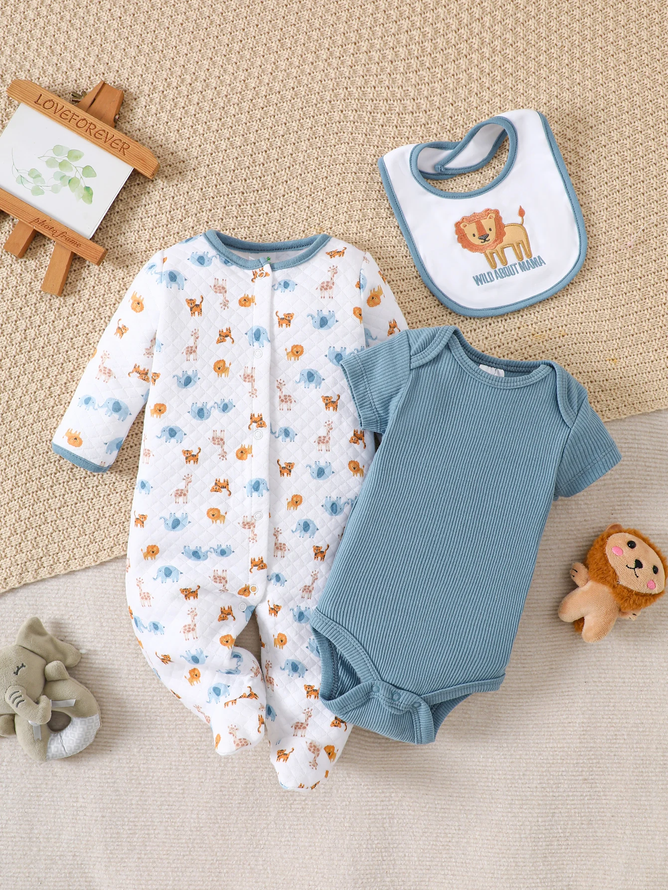 Baby Clothing Elephant - 3-delige kledingset voor pasgeboren baby's met
