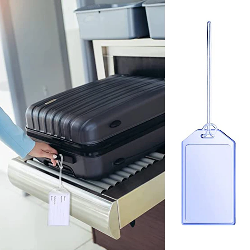 Transparent Card Holder ID Card Badge Holder Name Tag Holder Luggage Tag Luggage Boarding Pass Hard Plastic Vertical