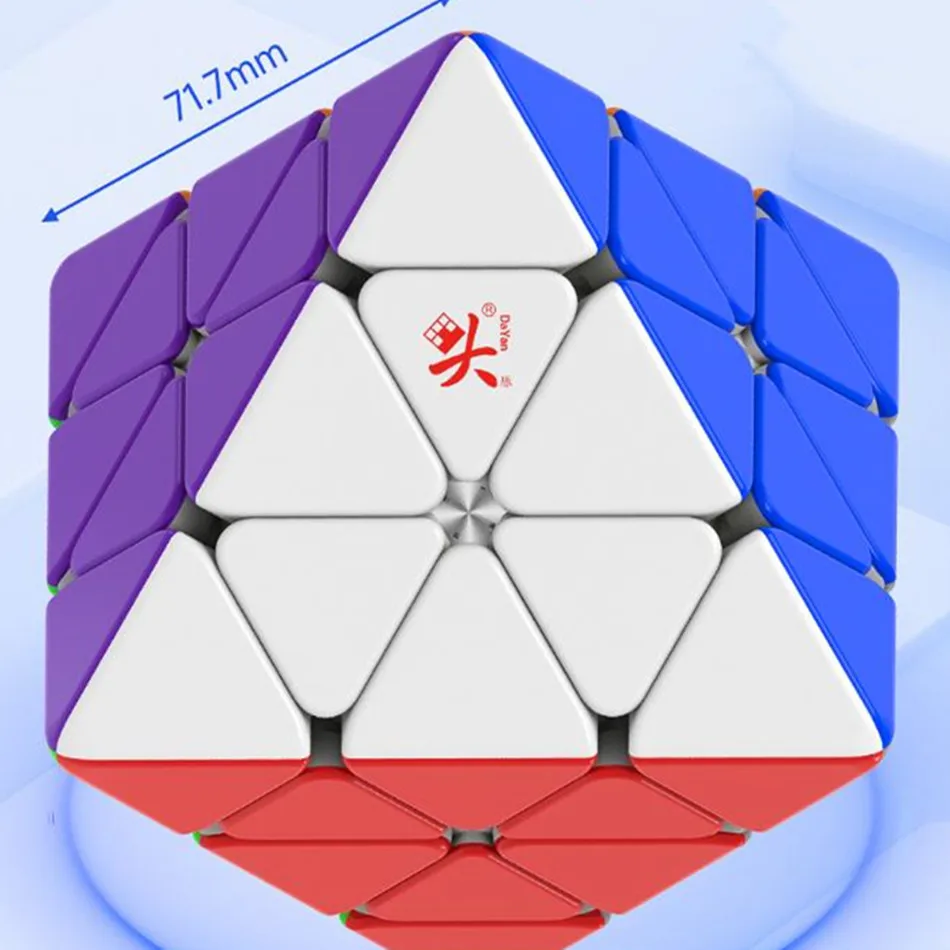 Dayan 3x3 Fto Rotating octaedro Cubo de Velocidade Mágica Magnética Stickerless Profissional Fidget Toys Dayan FTO M Quebra-cabeça Cubo Mágico