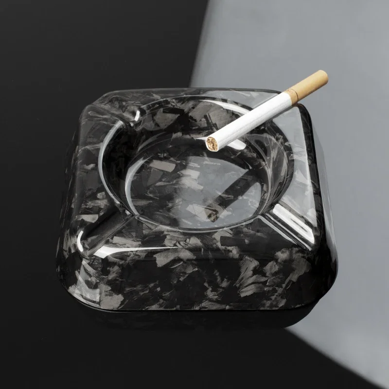 

Forged carbon fiber ashtray Auto decoration boutique gift