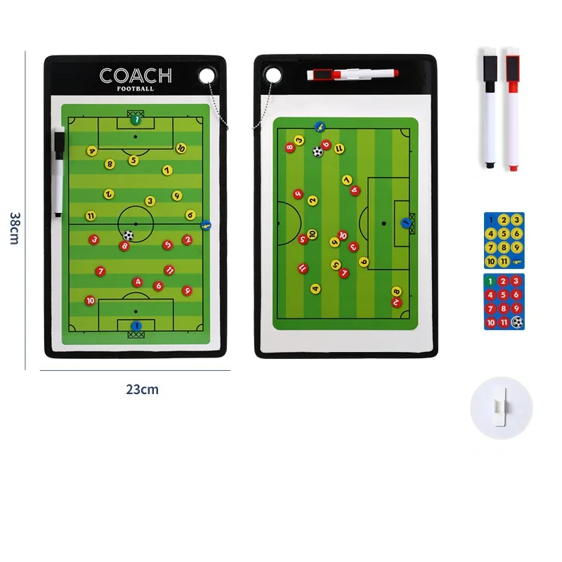 

Football Tactic Board PC Material Magnetic Writable Soccer Coaching Clipboard Portable Football Training Match Strategy Plate