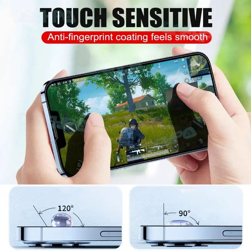 9D Anti-Burst Tempered Glass For Apple iPhone 14 Plus 13 12 11 Pro Max mini Screen Protector iPhone X XR XS Max Protective Film