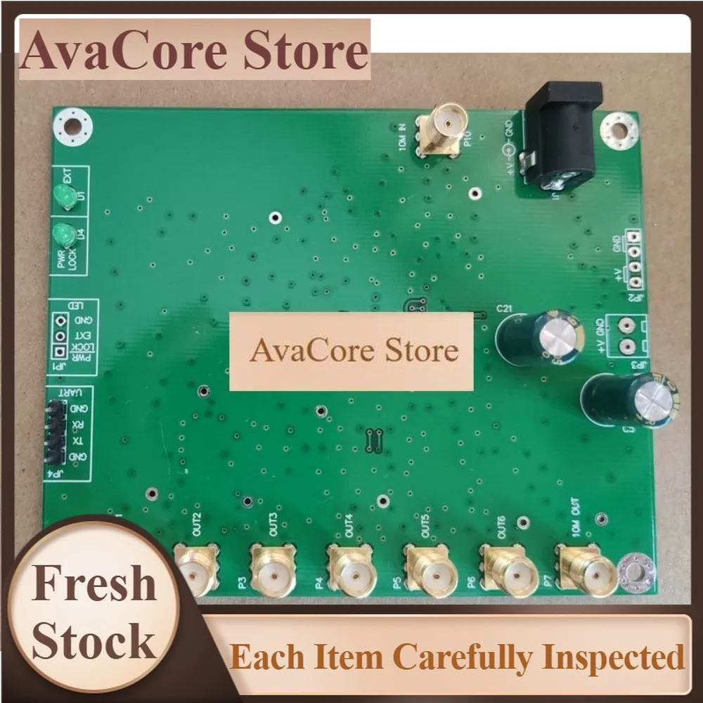 AvaCoreBy BG7TBL 10MHz Input 6CH Output PLL Frequency Adjustable Conversion Board, Audio,HIFI,communication,tester,