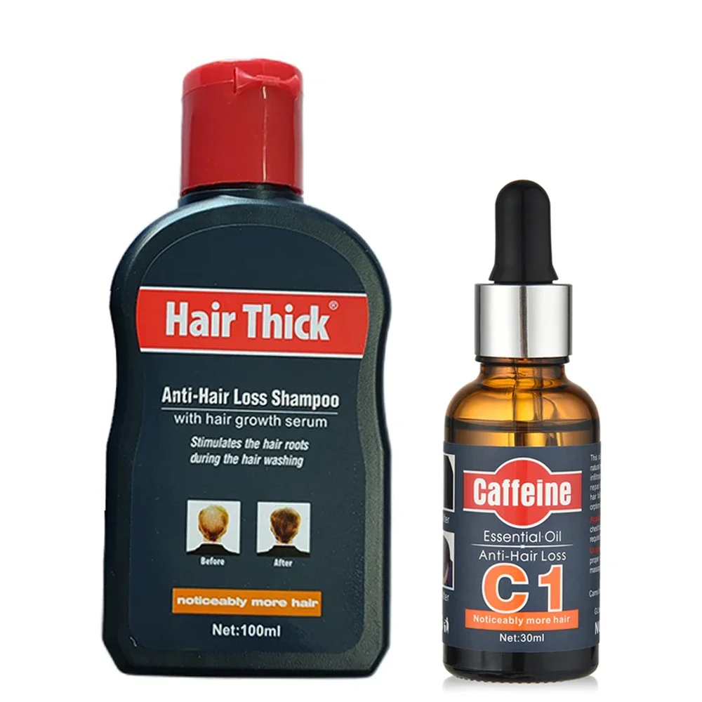 2 IN 1 Hair Growth Essence Anti Hair Loss Essential Oil Shampoo Preventing Damaged Repair Hair Care Product