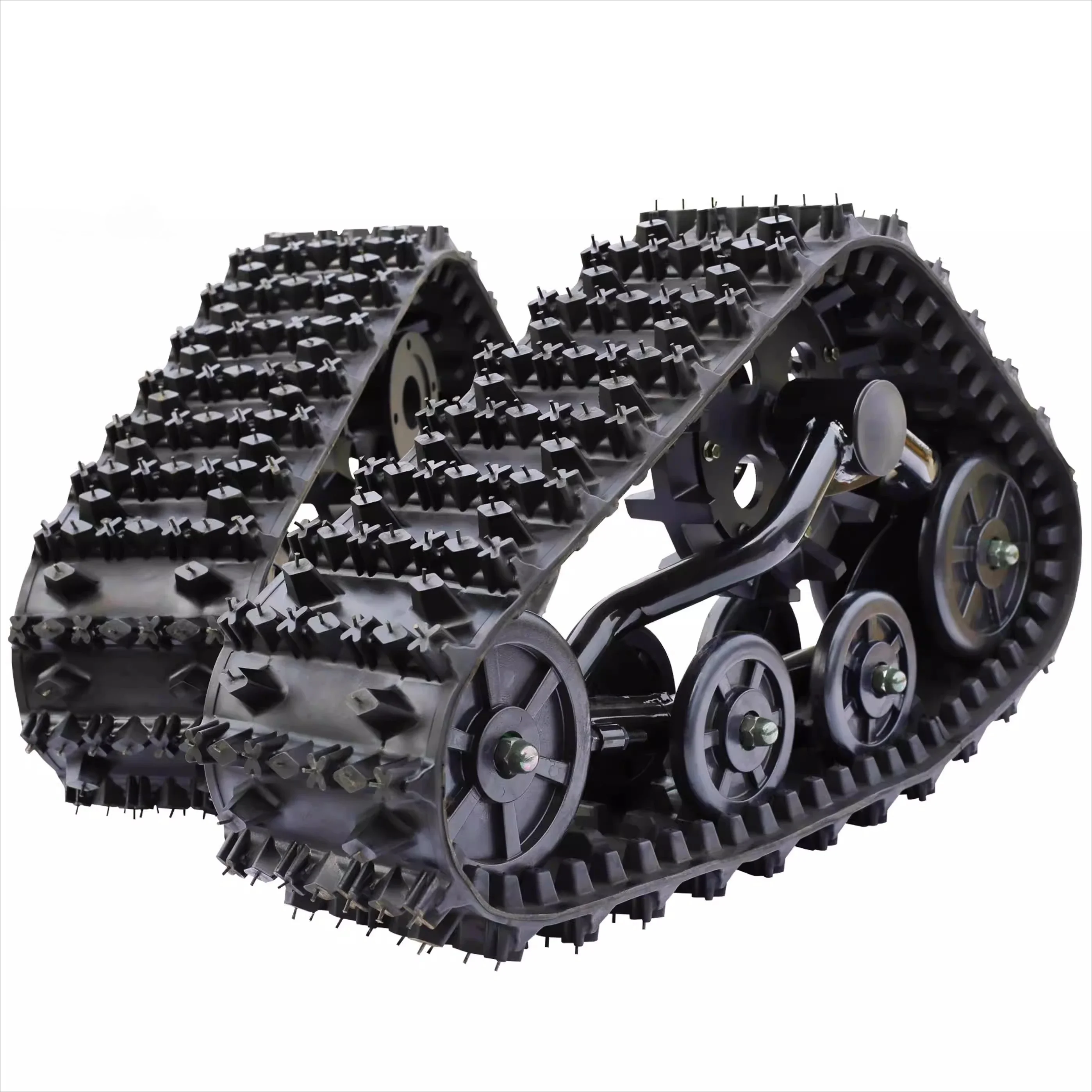 

Homemade four-wheeled motorcycle ATV kart accessories modification, snow track wheels, rubber tracks