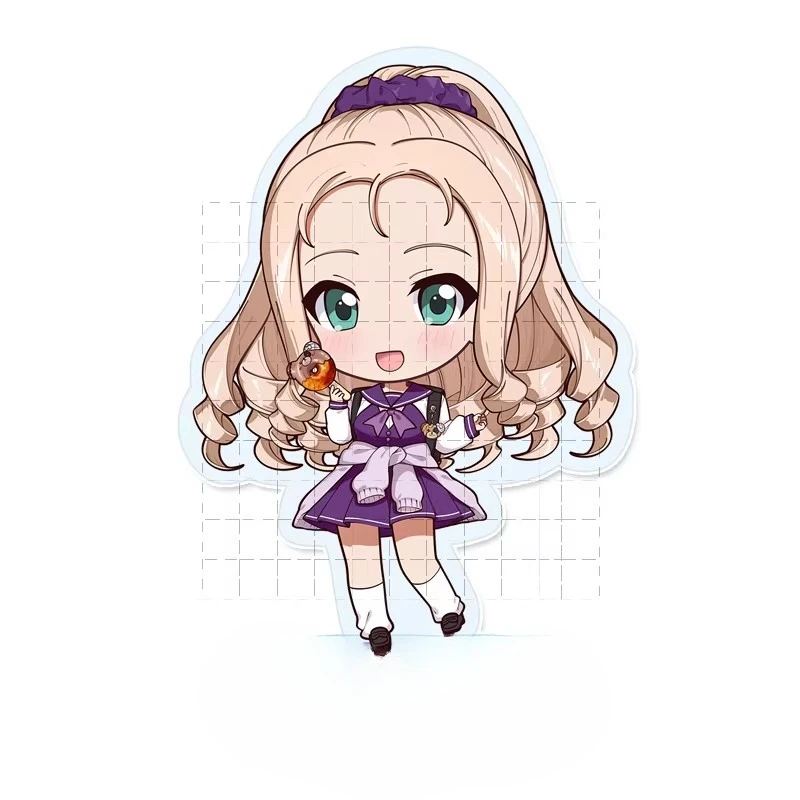 لعبة Nishizumi Miho Maho Darjeeling الاكريليك حامل دمية أنيمي Kathowa Anchovy Nishi Kinuyo نموذج لجسم لوحة تأثيري لعبة هدية #2