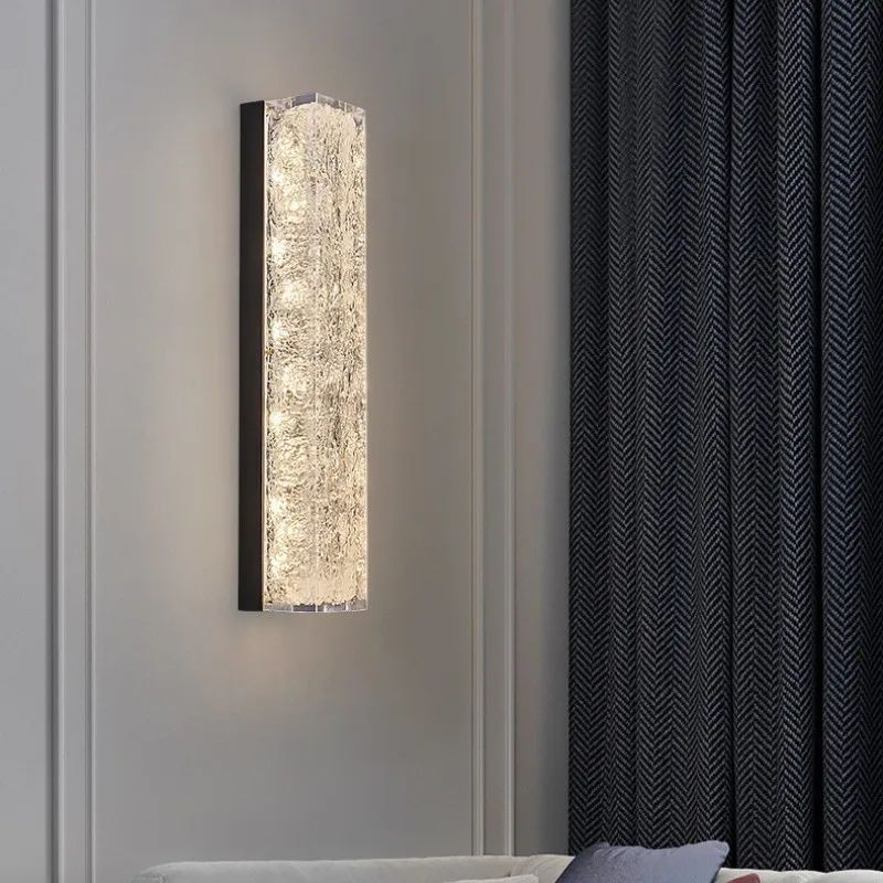 Postmodern Minimalist Wall Lamps Villa Living Room Background Illumination Light Fixture Hotel Lobby Bedroom Adorn Wall Sconces