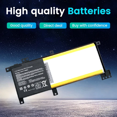 Imagen 2 del producto SOMI C21N1508 batería del ordenador portátil para ASUS X456U X456UA X456UR X456UV A456U X456UB X456UF X456UJ F456U F456UV K456U R457U 38Wh C21PQ9