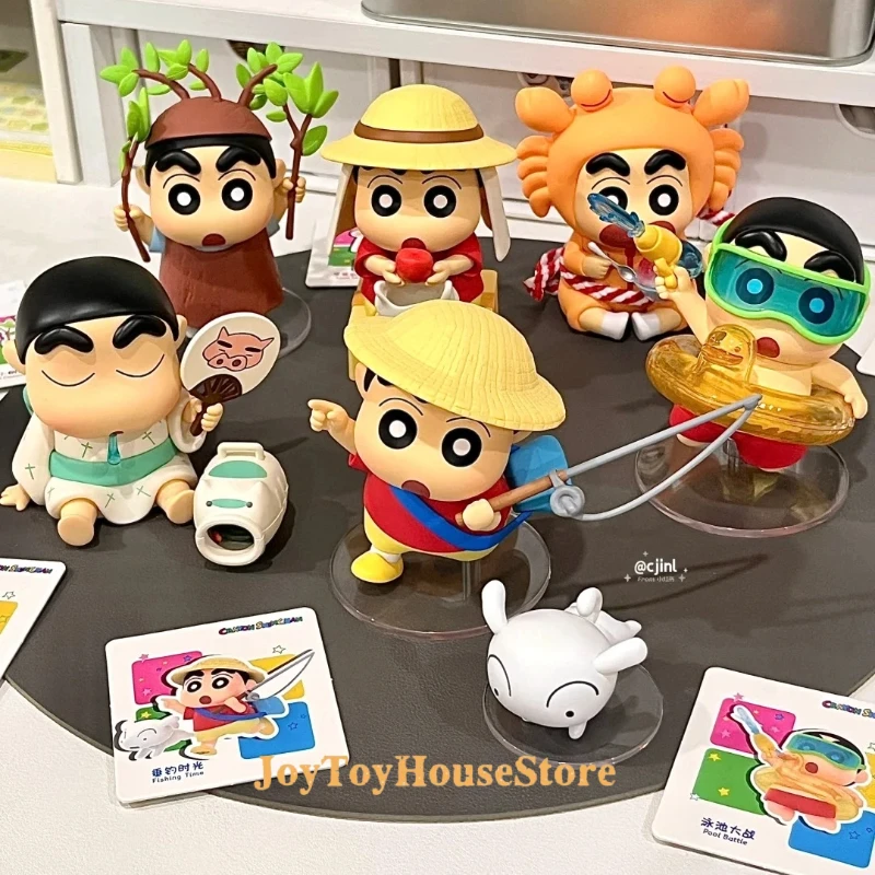 

Аутентичный карандаш Шин-Чан, летняя серия для игр, загадочная коробка, слепая коробка, фигурка, коллекционное украшение, игрушка, детский подарок-сюрприз