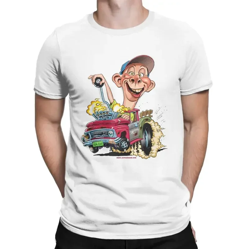 Y2K Jeff Dunham Bubba J Hot Rod Pick Up Truck Men'S T 2024 Funny Casual Tees Short Sleeve O Neck T-Shirts 100% Cotton Gift