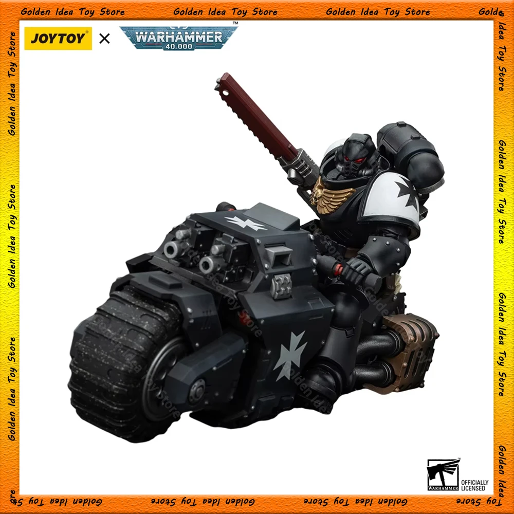 Original JOYTOY Warhammer 40k 1/18 Action Figures Anime Space Marines Black Templars Outriders Brother Valtus Kids Toy Gifts