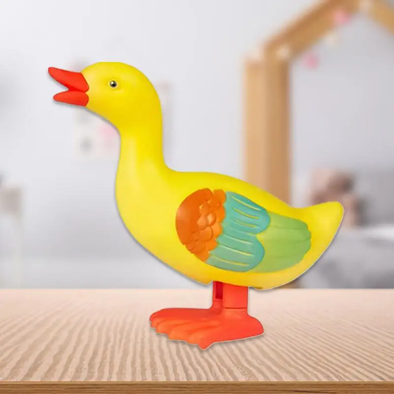 Wind Up Toy Spring Wind Up Duck For Kids Creative Wind-up Duck Toys Stimulation Jumping Spring Duck Toy For Children