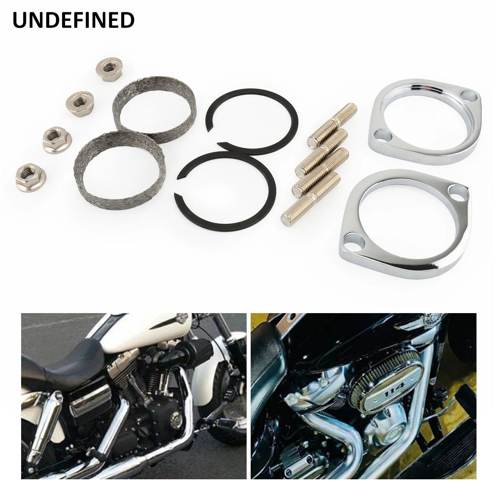 Exhaust Port Pipes Torque Cone Gasket Seal Kit Exhaust Gasket Seal Installer Tool For Harley Dyna Touring Sportster 883 1200