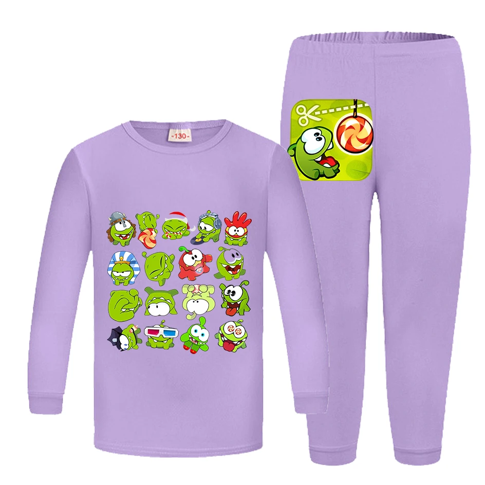 Girls Cut The Rope Om Pajamas Set Toddler Frog PJs Clothing Pants for Kids Cute Outfits & Gift