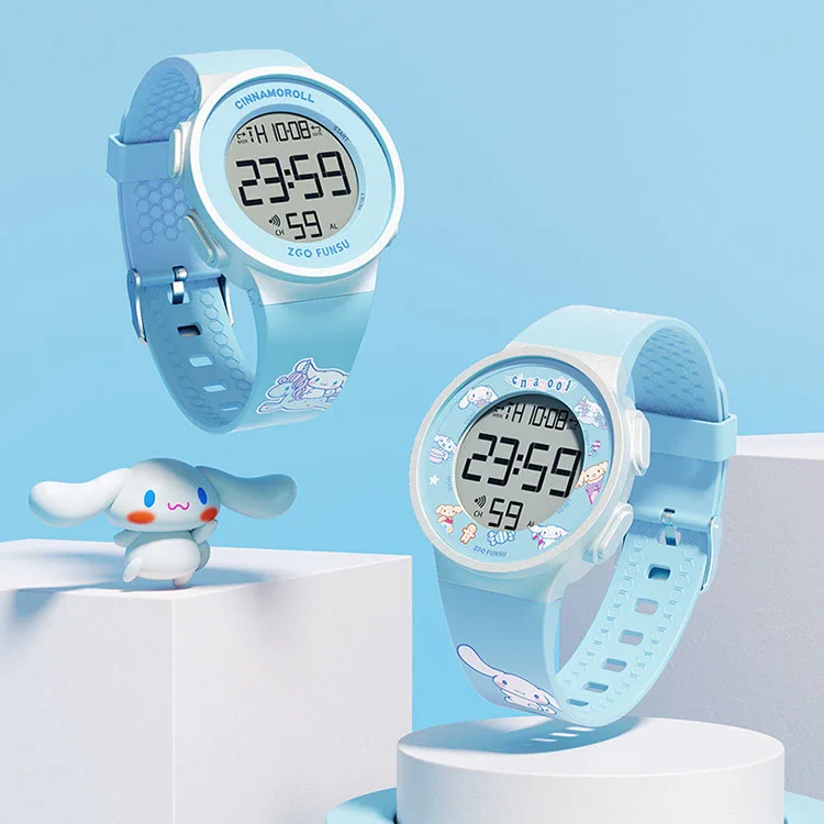 

Милые наручные часы Sanrio с аниме Hello Kitty, модные многофункциональные милые Мультяшные часы с персонажами из мультфильма «Моя Мелодия» для девочек на день рождения