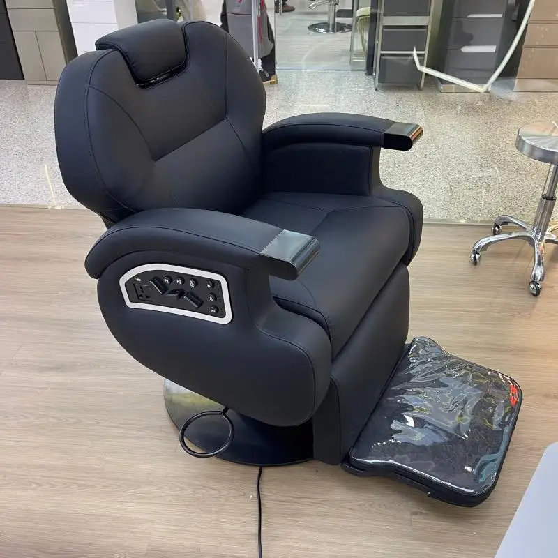 

Men's hair salon special electric health oil head haircut reclining shaving trimming head therapy class chair