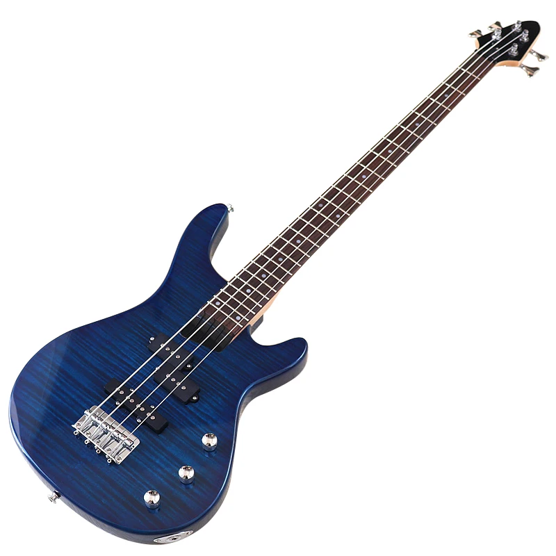 43 Zoll 4-saitige E-Bass-Gitarre Hochglanz-Matt-Finish aktive oder passive E-Bass-Gitarre