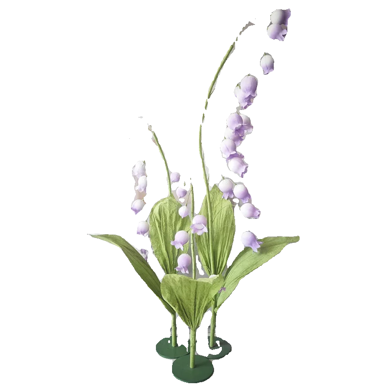 Large paper flower purple lily of the valley wind chimes flower wedding hall decoration flower wedding hotel stage simulation fl