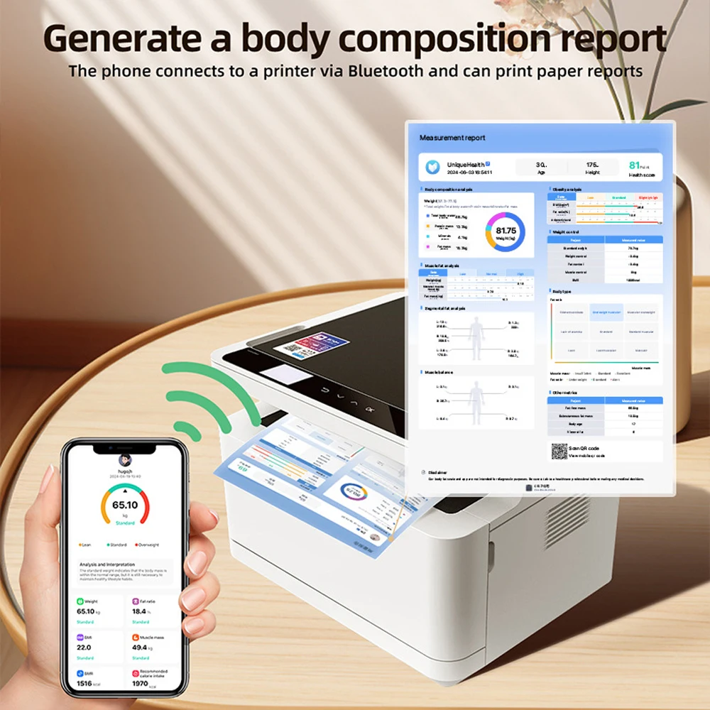 Smart 8 Electrode Scale Bioimpedance Electronic Digital Weight Balance Fat Body Water Muscle Mass BMI Composition Scale